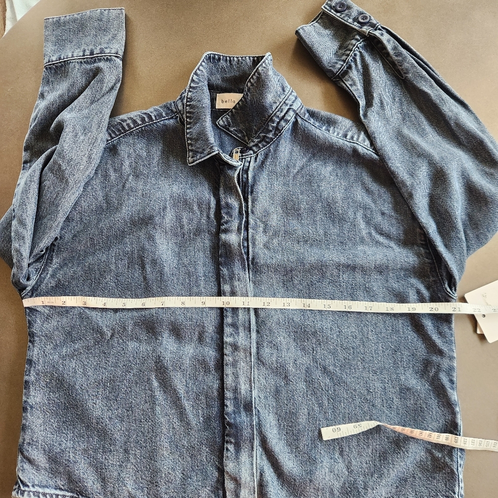 Bella Dahl Womens Cropped Denim Shirt Jacket Size Small NWT $158 - Picture 13 of 14